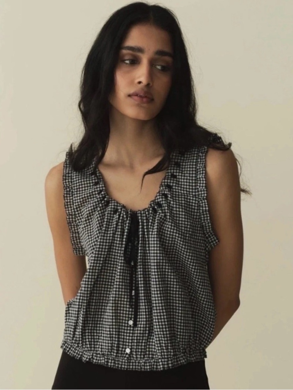 Dôen Traveler Top in Noir La Maddalena
Gingham NWT